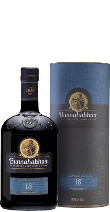 Bunnahabhain Islay Single Malt Scotch Whisky  18 Years Old