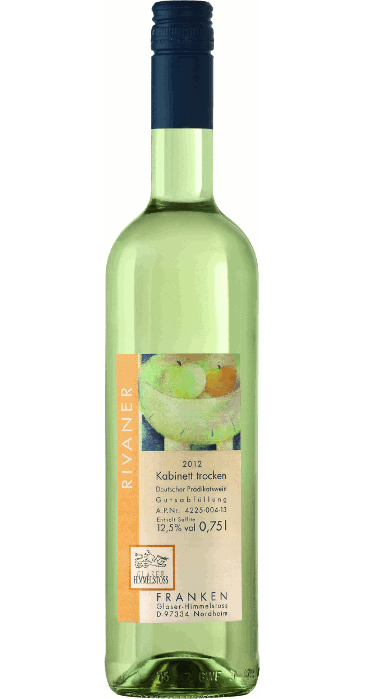 Glaser-Himmelstoß Rivaner (Müller-Thurgau) Kabinett trocken 2012 Deutscher Qualitätswein